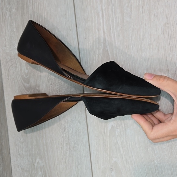 Madewell Women Leather The Pointed Toe Flats shoes sz 7 - Picture 10 of 14